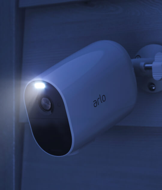 Essential Xl Camera mounted on side of home